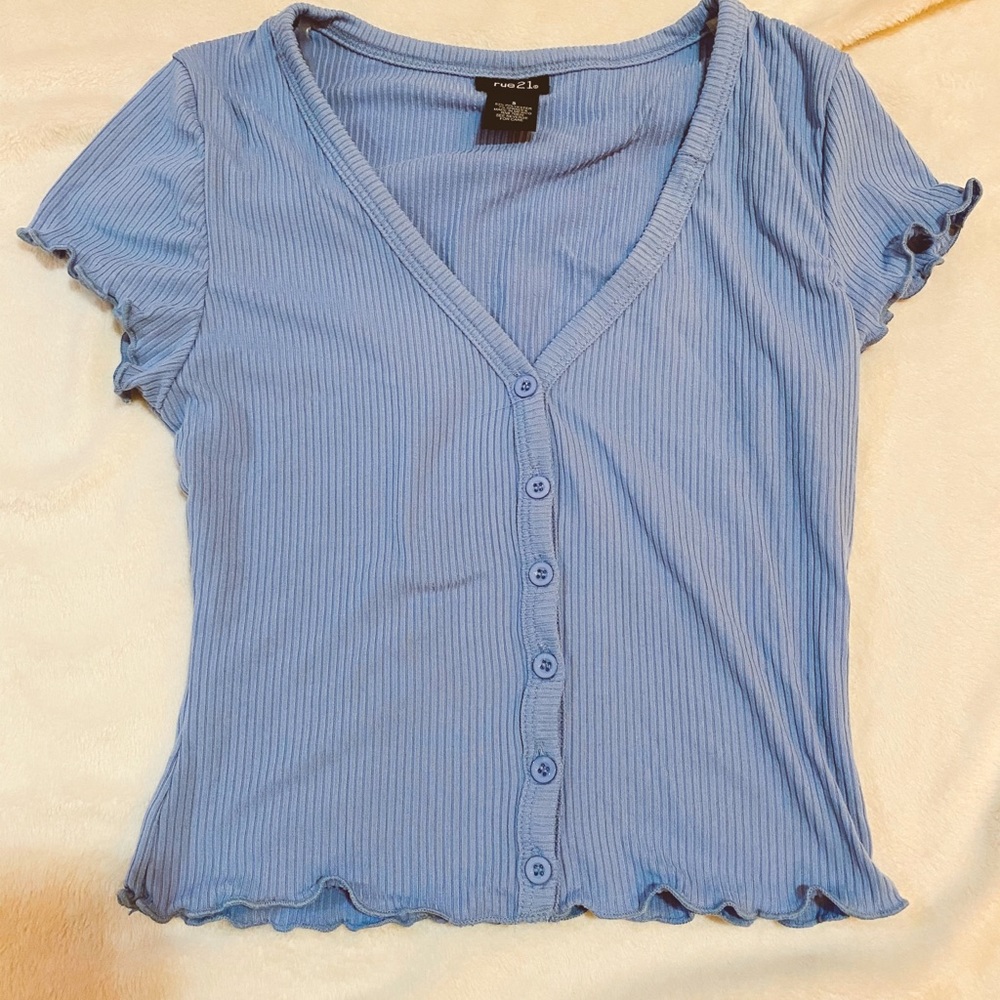 button up crop top